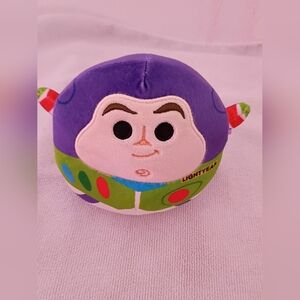 Disney Cute Buzz Lightyear Purple, Green, White Plush Toy.